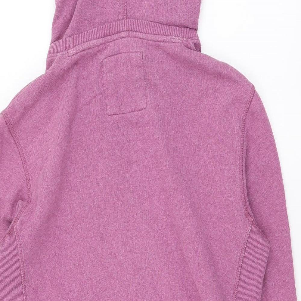 Fat Face Womens Purple Cotton Pullover Hoodie Size 12 Pullover