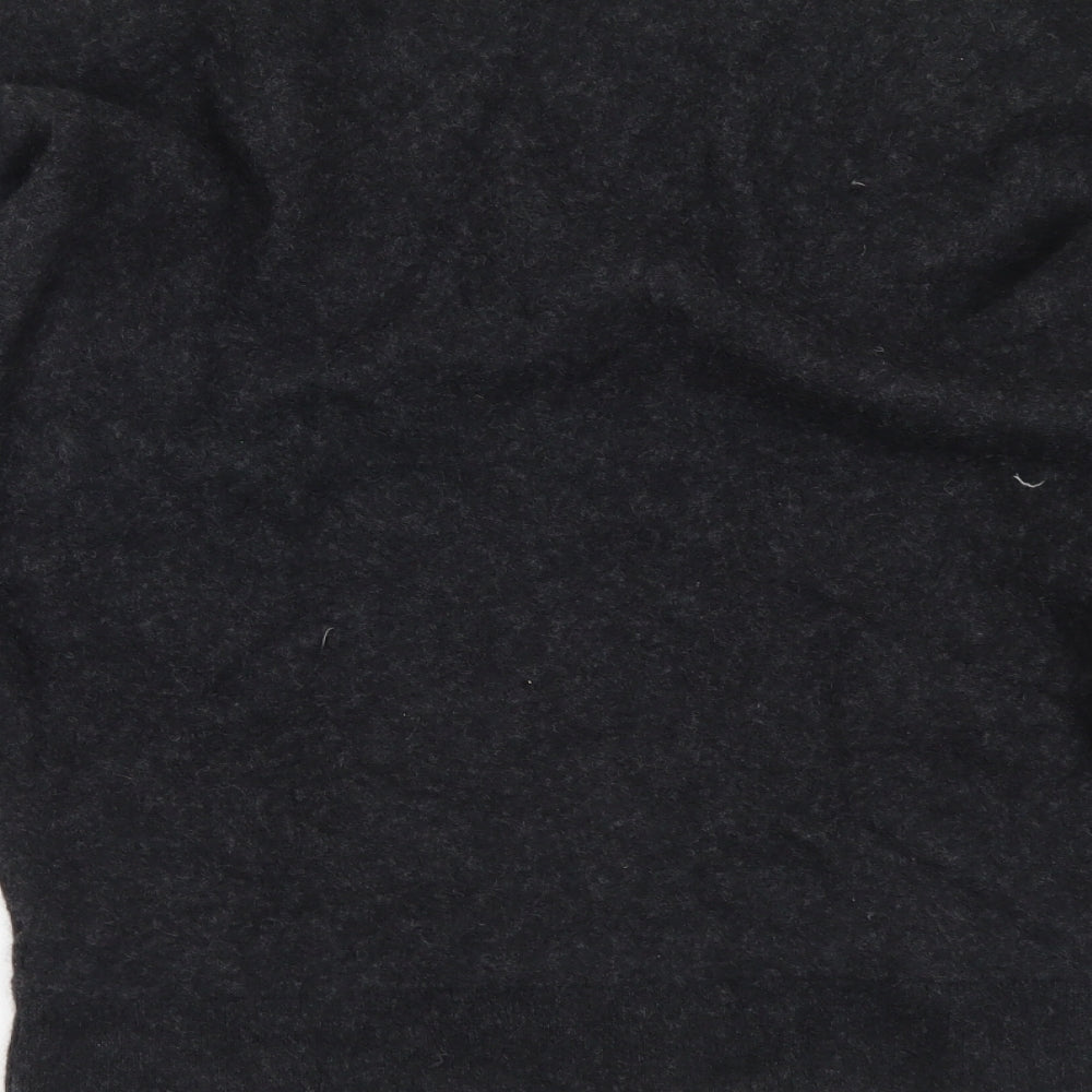 F&F Womens Grey Round Neck Cashmere Pullover Jumper Size 10
