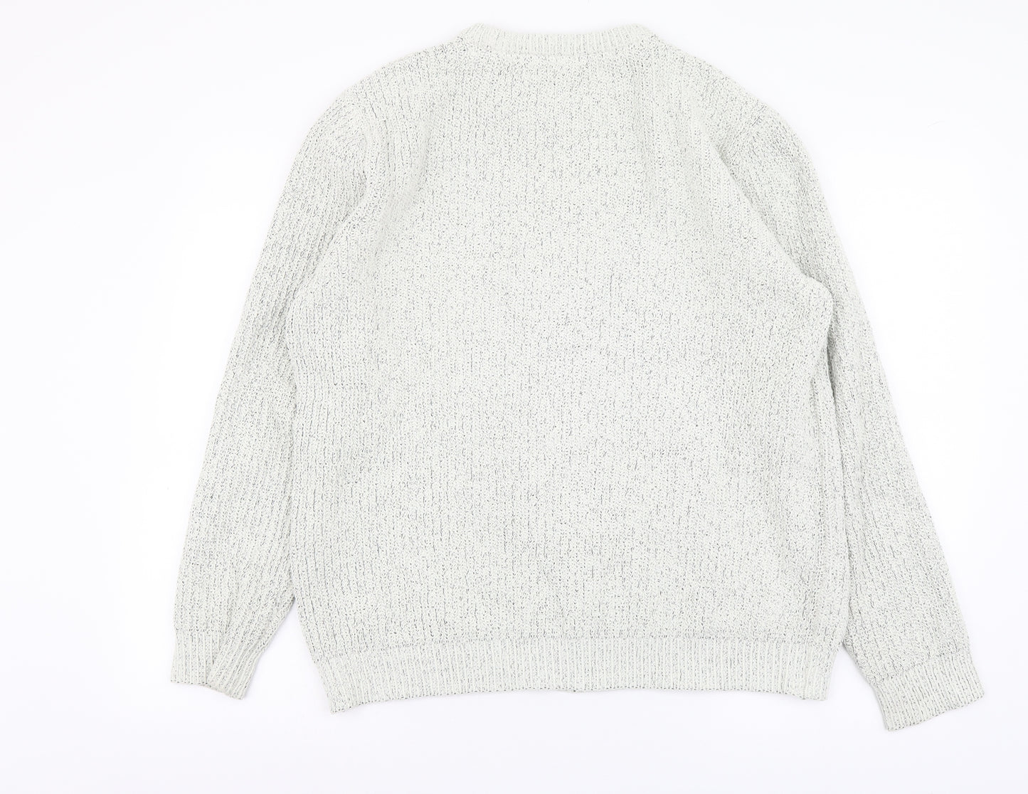 George Womens Beige Round Neck Polyester Pullover Jumper Size L