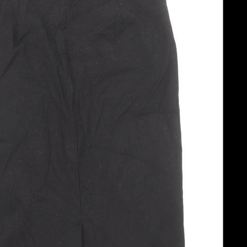 Oasis Womens Black Polyester Straight & Pencil Skirt Size 8 Zip
