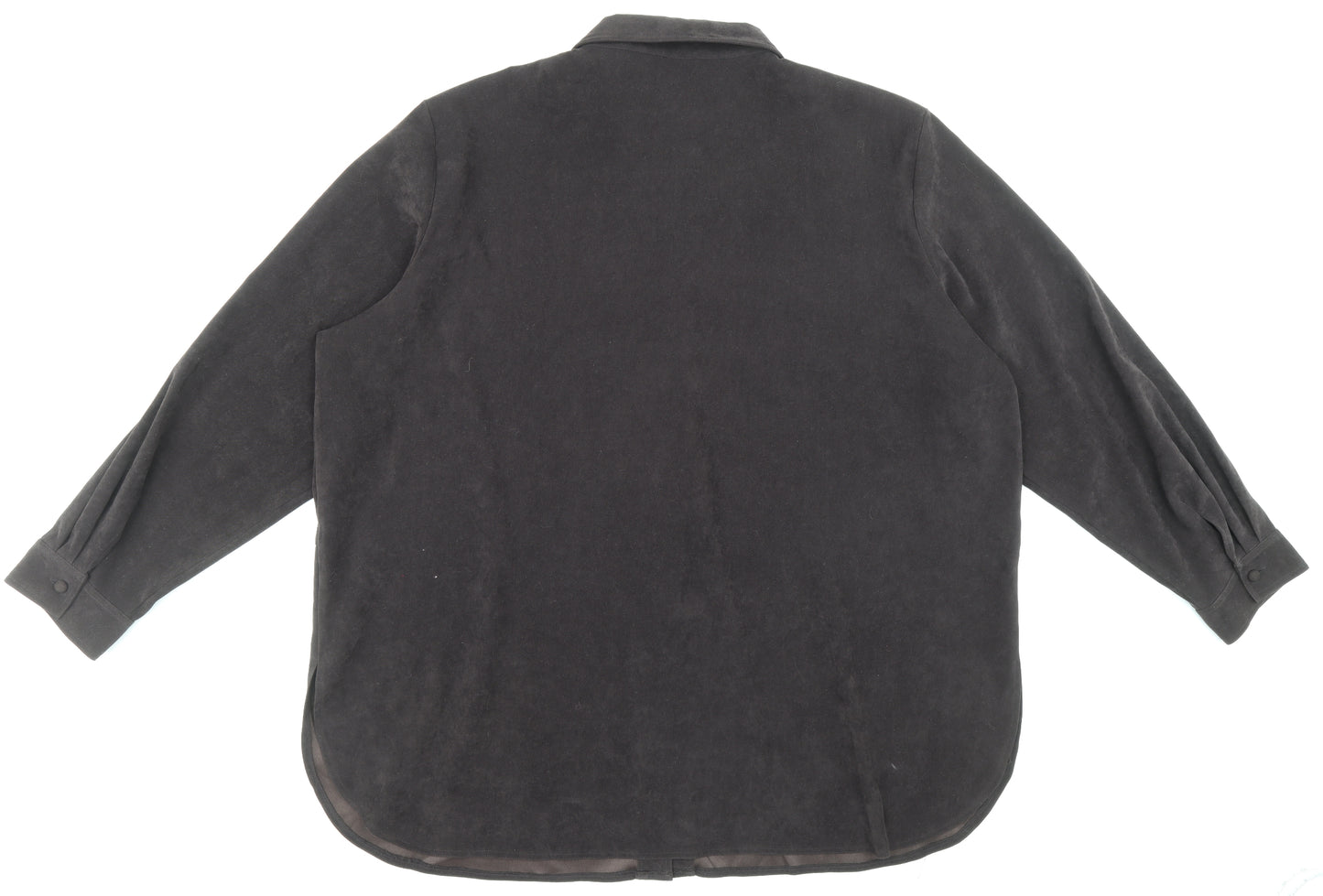 ELVI Womens Brown Polyester Basic Button-Up Size 26 Collared