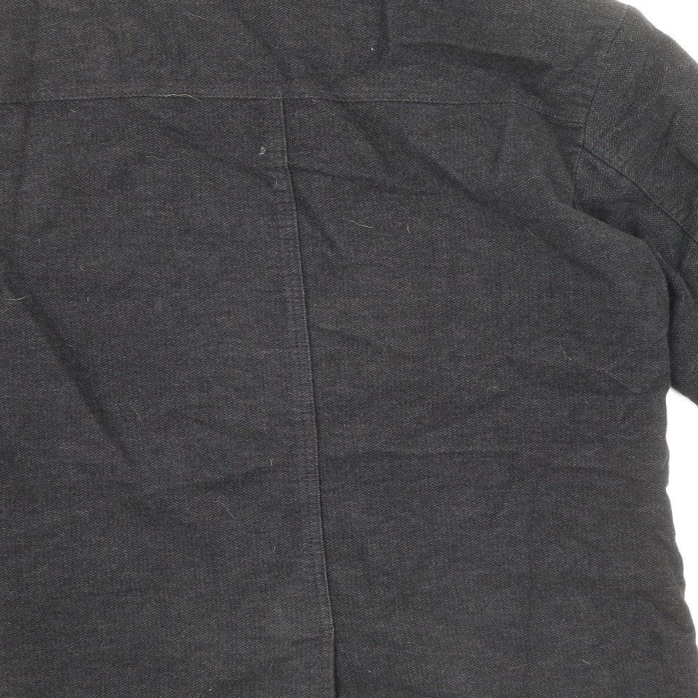 NEXT Mens Grey Jacket Coat Size S Zip