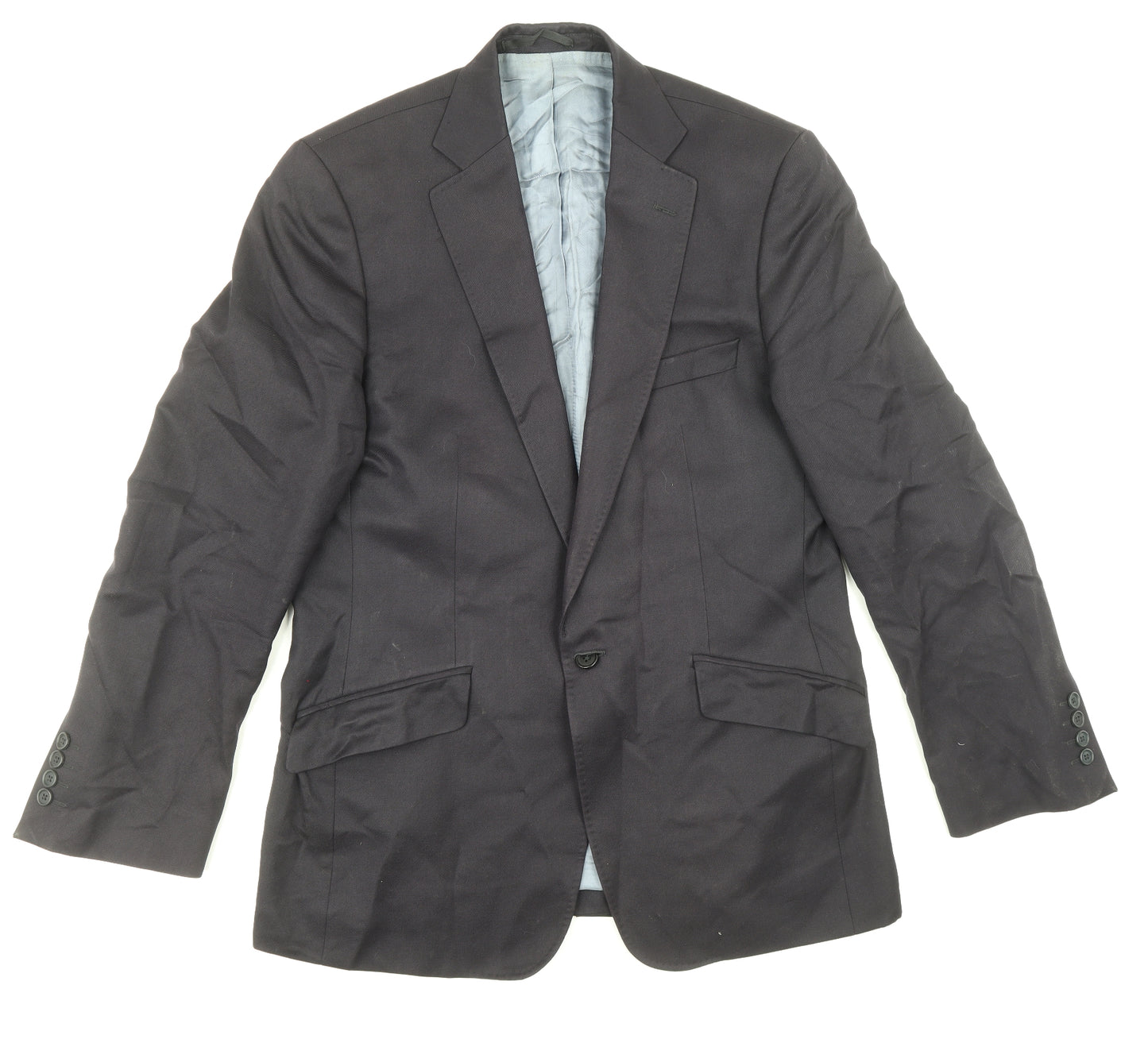 Ted Baker Mens Blue Viscose Jacket Suit Jacket Size 40