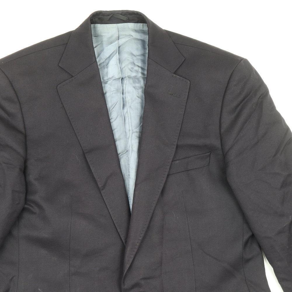 Ted Baker Mens Blue Viscose Jacket Suit Jacket Size 40