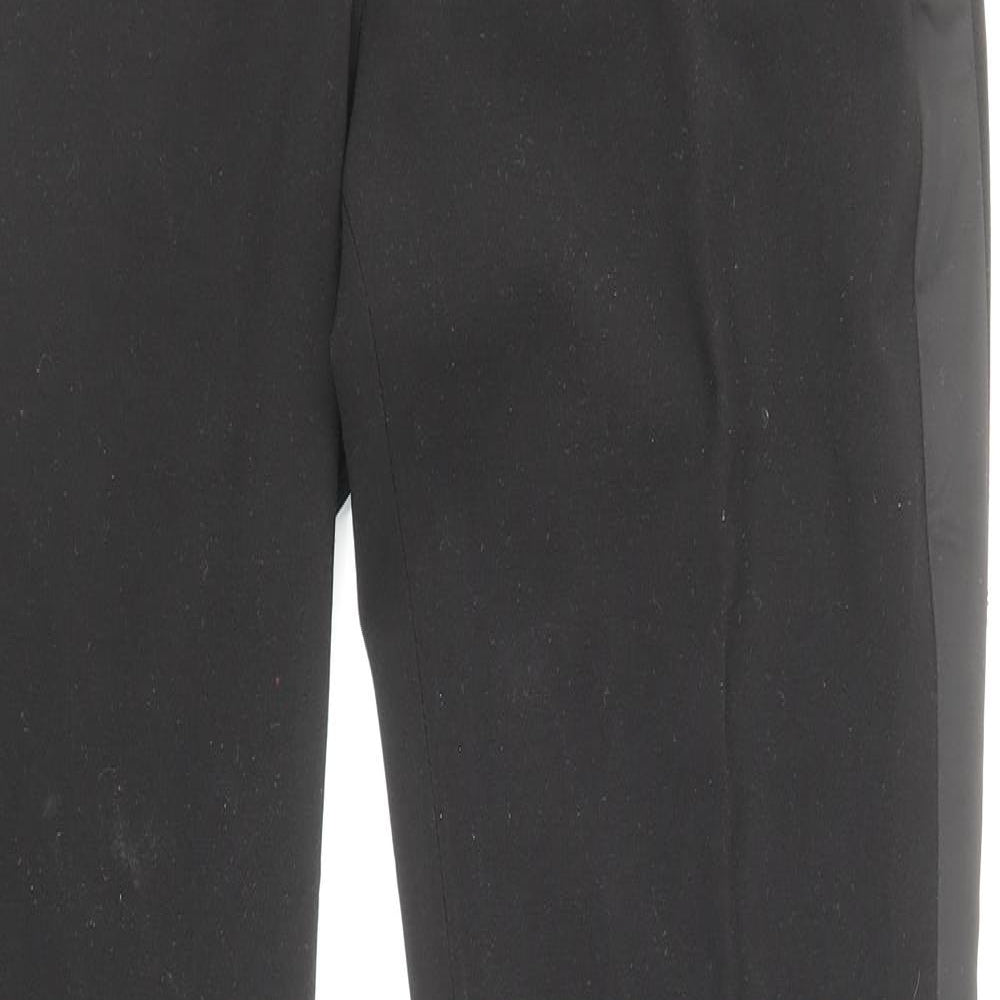 H&M Womens Black Polyester Dress Pants Trousers Size 4 Regular Zip