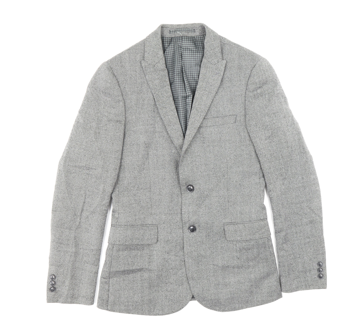 Marks and Spencer Mens Grey Wool Jacket Suit Jacket Size 36