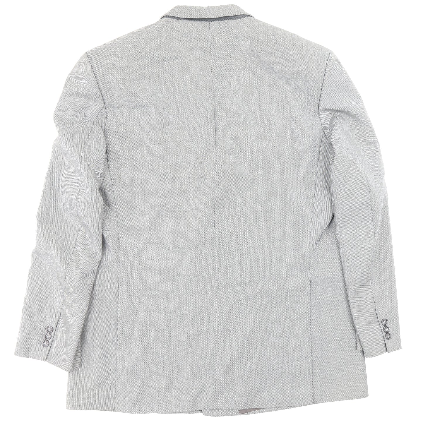 Preworn Mens Grey Polyester Jacket Blazer Size 44