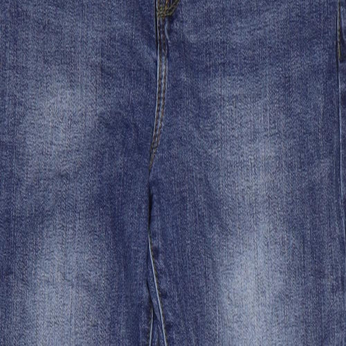 23 Denim Womens Blue Cotton Straight Jeans Size 28 in Regular Zip