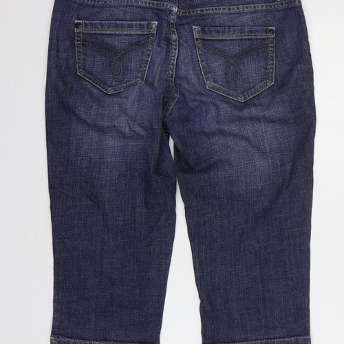 E Spirit Mens Blue Cotton Chino Shorts Size 29 in Regular Zip