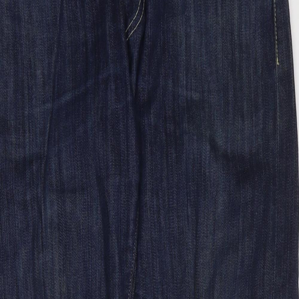 Levi's Mens Blue Cotton Straight Jeans Size 32 in Regular Zip