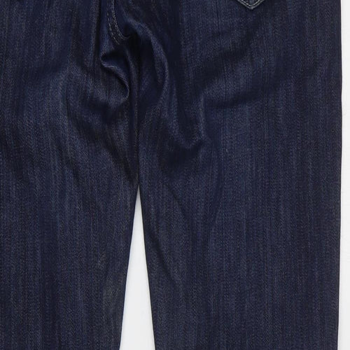 Levi's Mens Blue Cotton Straight Jeans Size 32 in Regular Zip