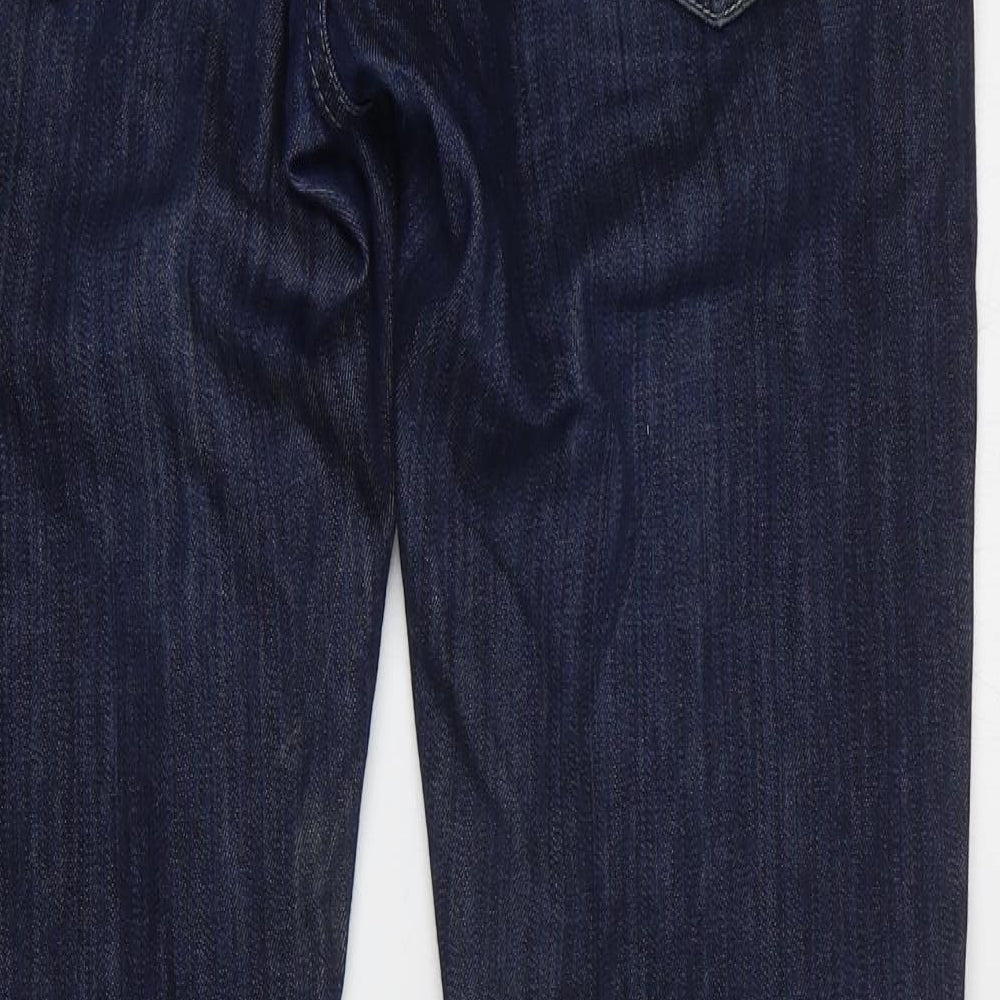 Levi's Mens Blue Cotton Straight Jeans Size 32 in Regular Zip