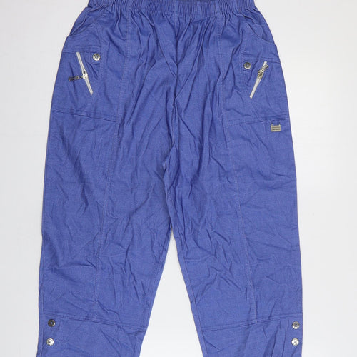 Preworn Womens Blue Cotton Straight Jeans Size 27 in Regular