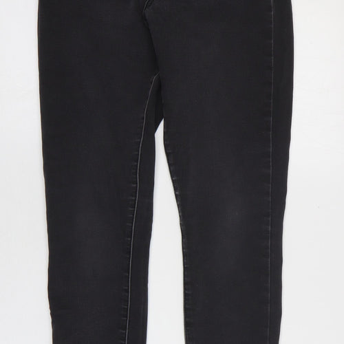 ASOS Womens Grey Cotton Skinny Jeans Size 28 in Regular Zip