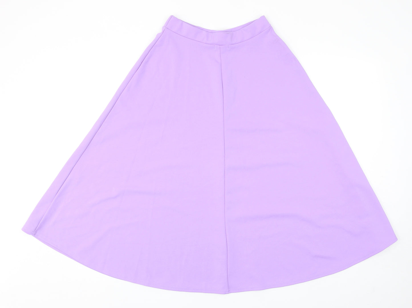 Boohoo Womens Purple Polyester Swing Skirt Size 10