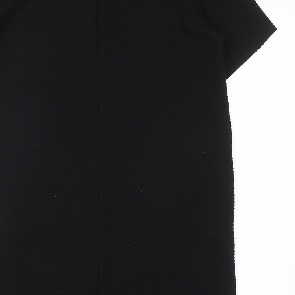Dorothy Perkins Womens Black Polyester Shift Size 16 Round Neck Pullover