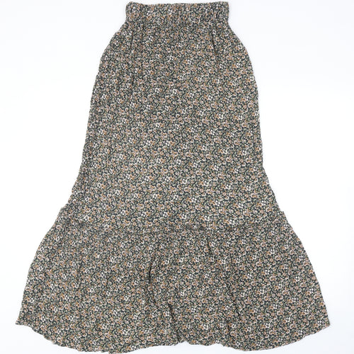 Primark Womens Multicoloured Floral Viscose Maxi Skirt Size 4XL
