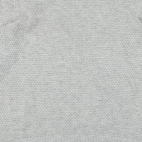 Gap Womens Grey Round Neck Acrylic Pullover Jumper Size M
