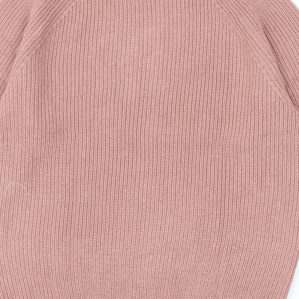 Primark Womens Pink Round Neck Cotton Pullover Jumper Size L