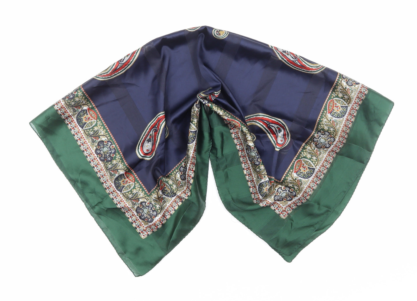 Preworn Womens Multicoloured Geometric Polyester Scarf