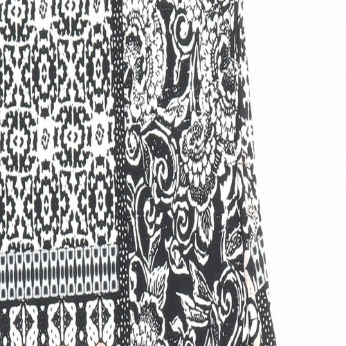 Wallis Womens Multicoloured Geometric Polyester Maxi Size 8 Round Neck Pullover