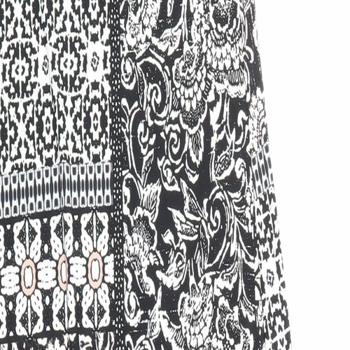 Wallis Womens Multicoloured Geometric Polyester Maxi Size 8 Round Neck Pullover