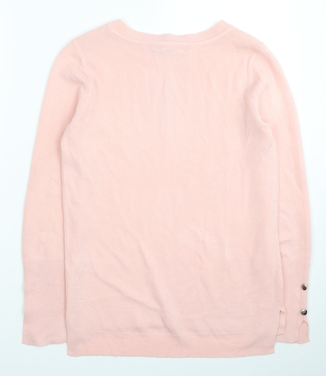 Primark Womens Pink Boat Neck Acrylic Pullover Jumper Size 6 - Size 6/8