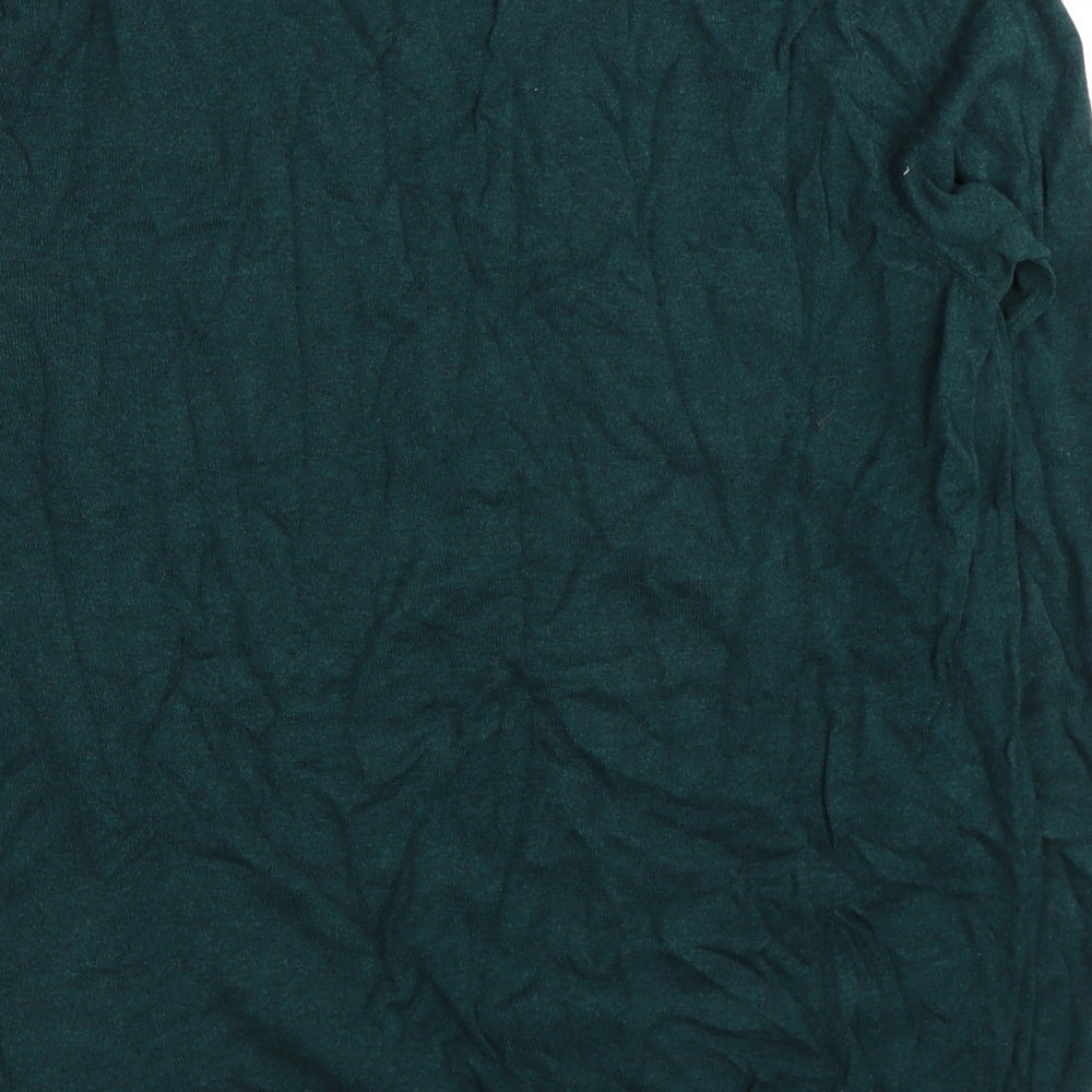 Selected Homme Mens Green Round Neck Cotton Pullover Jumper Size M