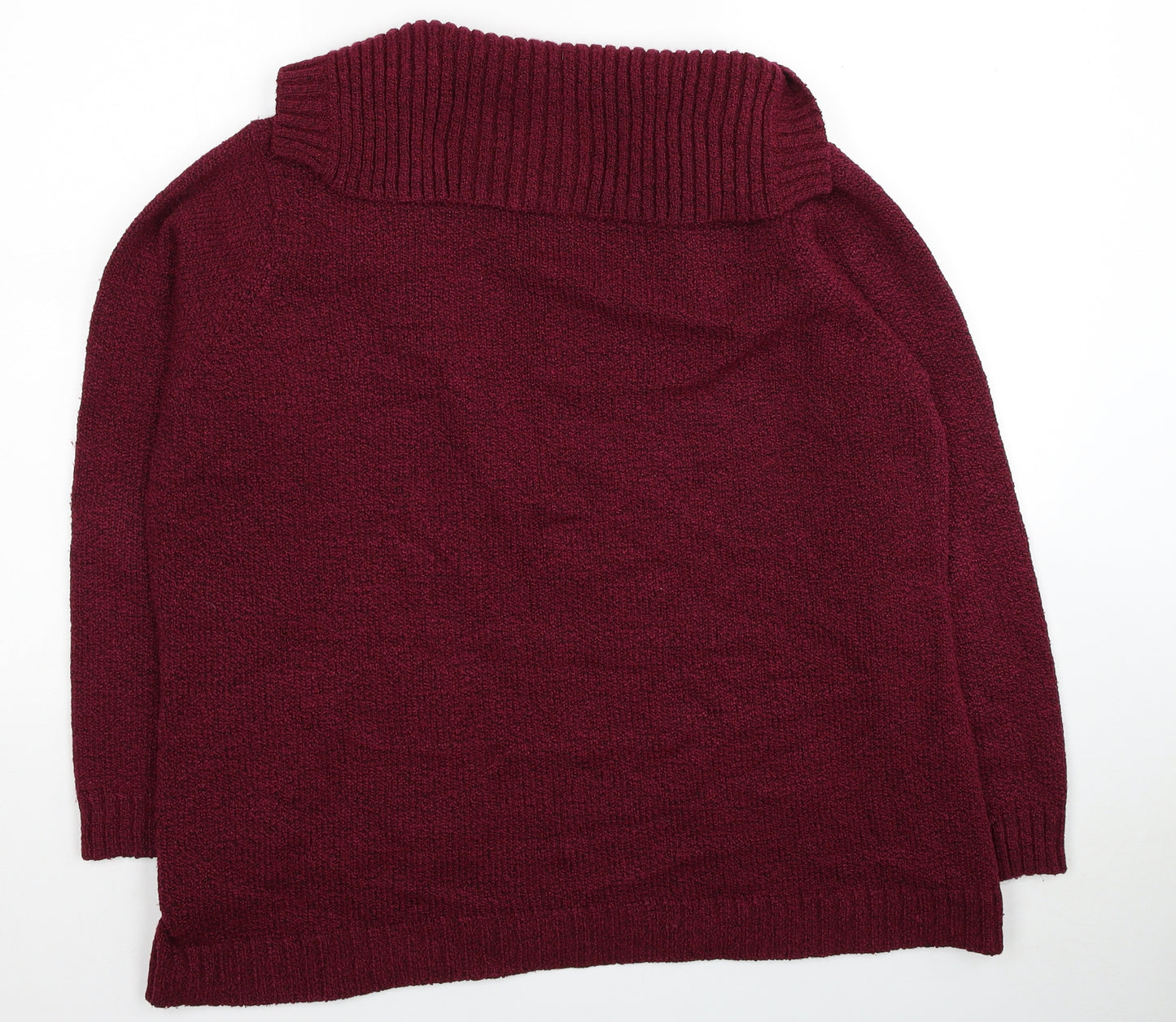 Berkertex Womens Purple V-Neck Acrylic Cardigan Jumper Size 18