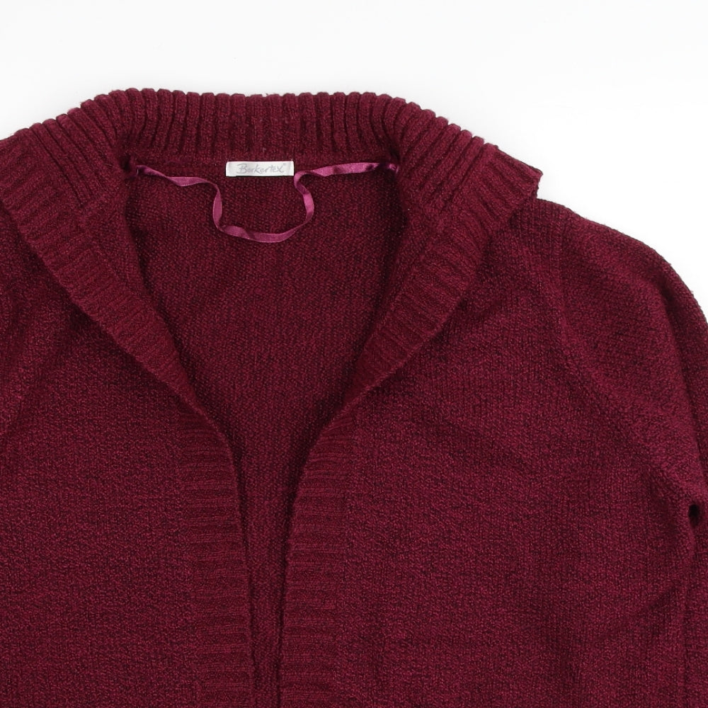 Berkertex Womens Purple V-Neck Acrylic Cardigan Jumper Size 18