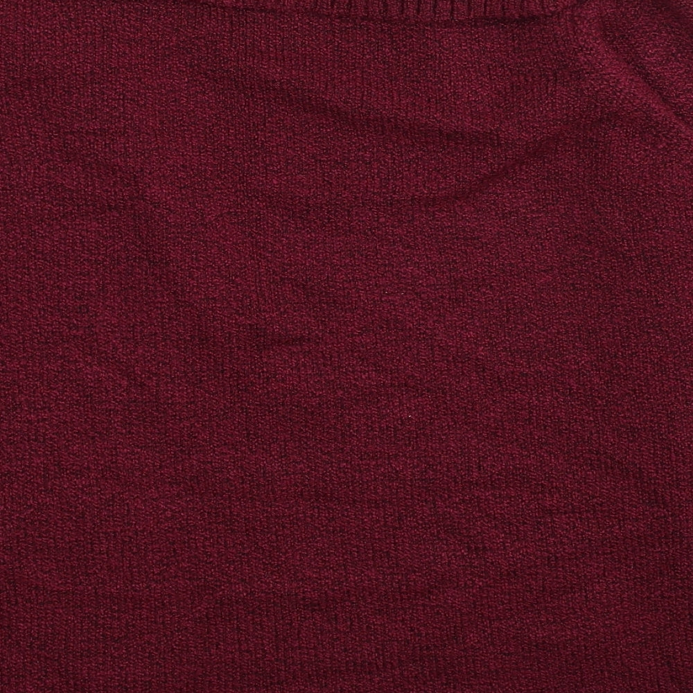 Berkertex Womens Purple V-Neck Acrylic Cardigan Jumper Size 18