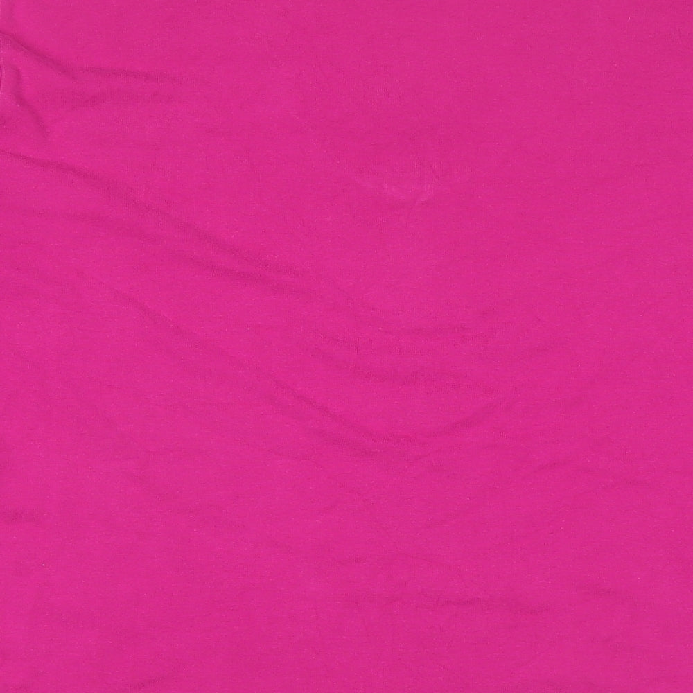 Damart Womens Pink Floral Cotton Basic Blouse Size 2XL Collared