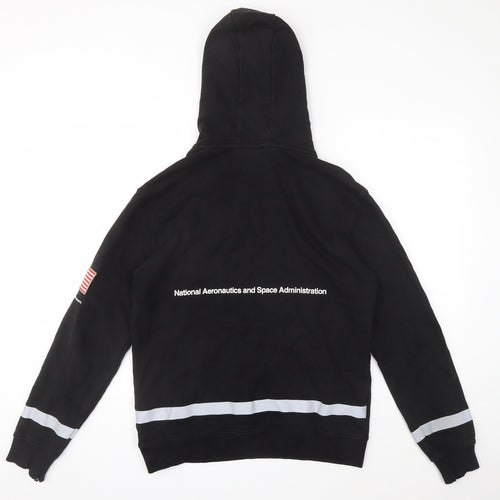 Nasa Mens Black Cotton Pullover Hoodie Size M - NASA