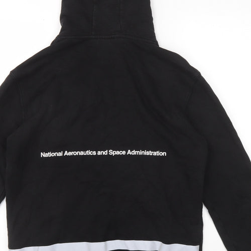 Nasa Mens Black Cotton Pullover Hoodie Size M - NASA