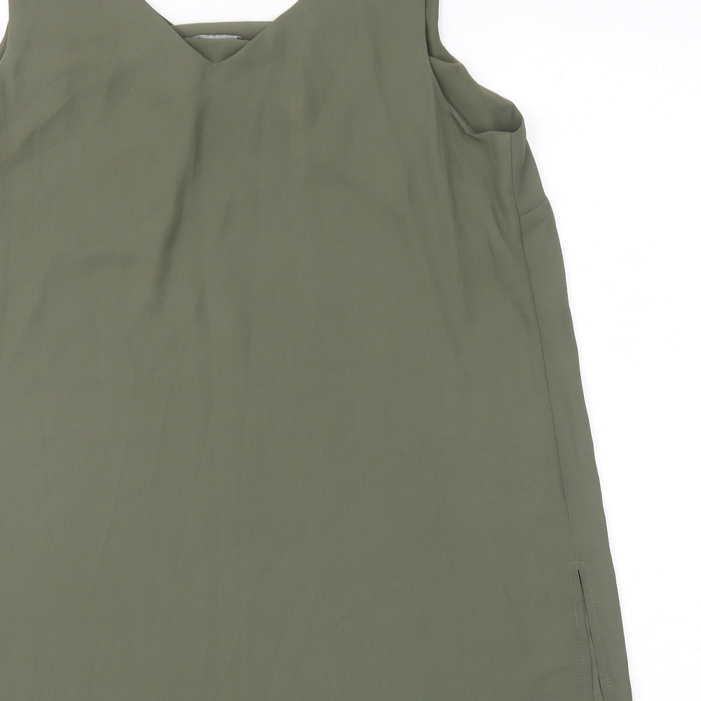 Papaya Womens Green Polyester Camisole Tank Size 16 V-Neck