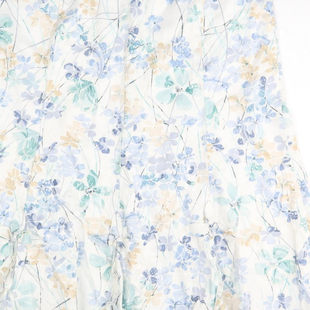 Per Una Womens Multicoloured Floral Polyester Trumpet Skirt Size 18 Zip