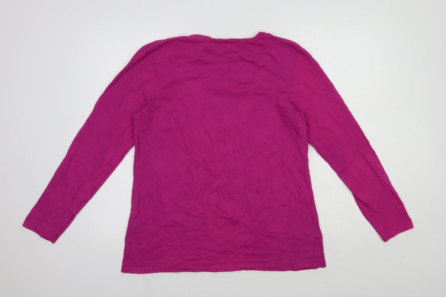 Primark Womens Pink Cotton Basic Tank Size 18 Round Neck