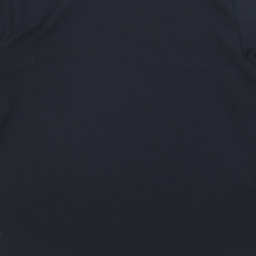Primark Womens Black Polyester Basic Blouse Size 12 Round Neck