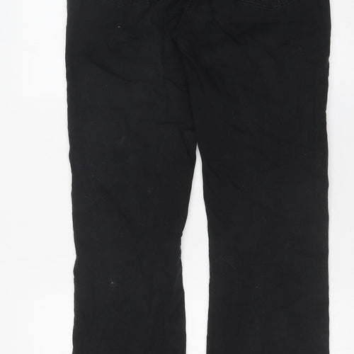 JDV Womens Black Cotton Straight Jeans Size 28 in L31 in Regular Button