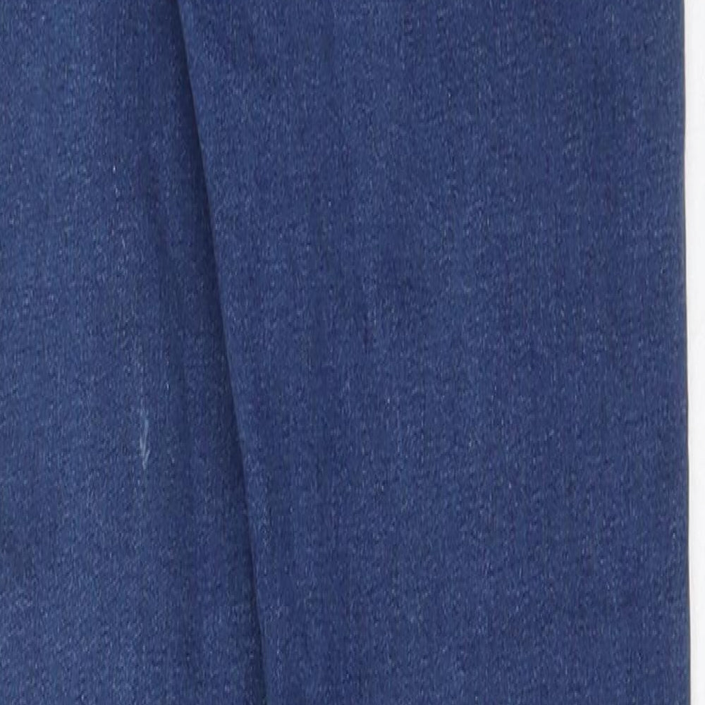 Denim & Co. Womens Blue Cotton Skinny Jeans Size 22 in Regular Button