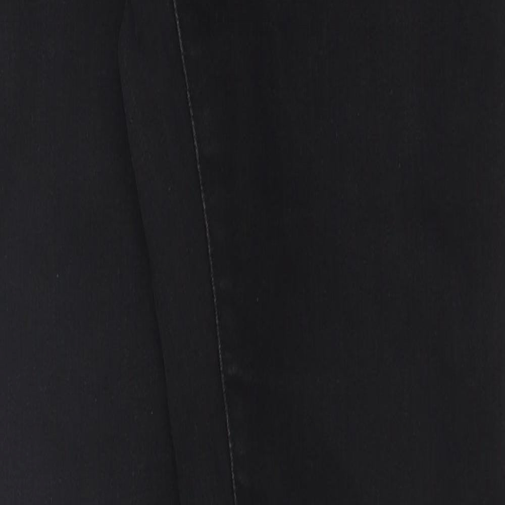 H&M Womens Black Cotton Skinny Jeans Size 10 L30 in Regular Button