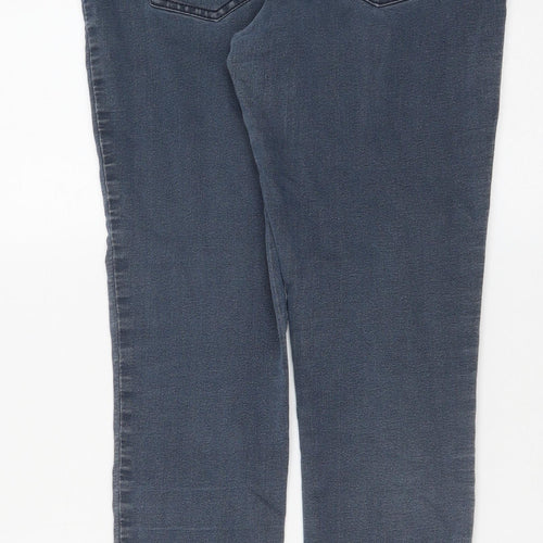 Marks and Spencer Womens Blue Cotton Jegging Jeans Size 12 L29 in Regular