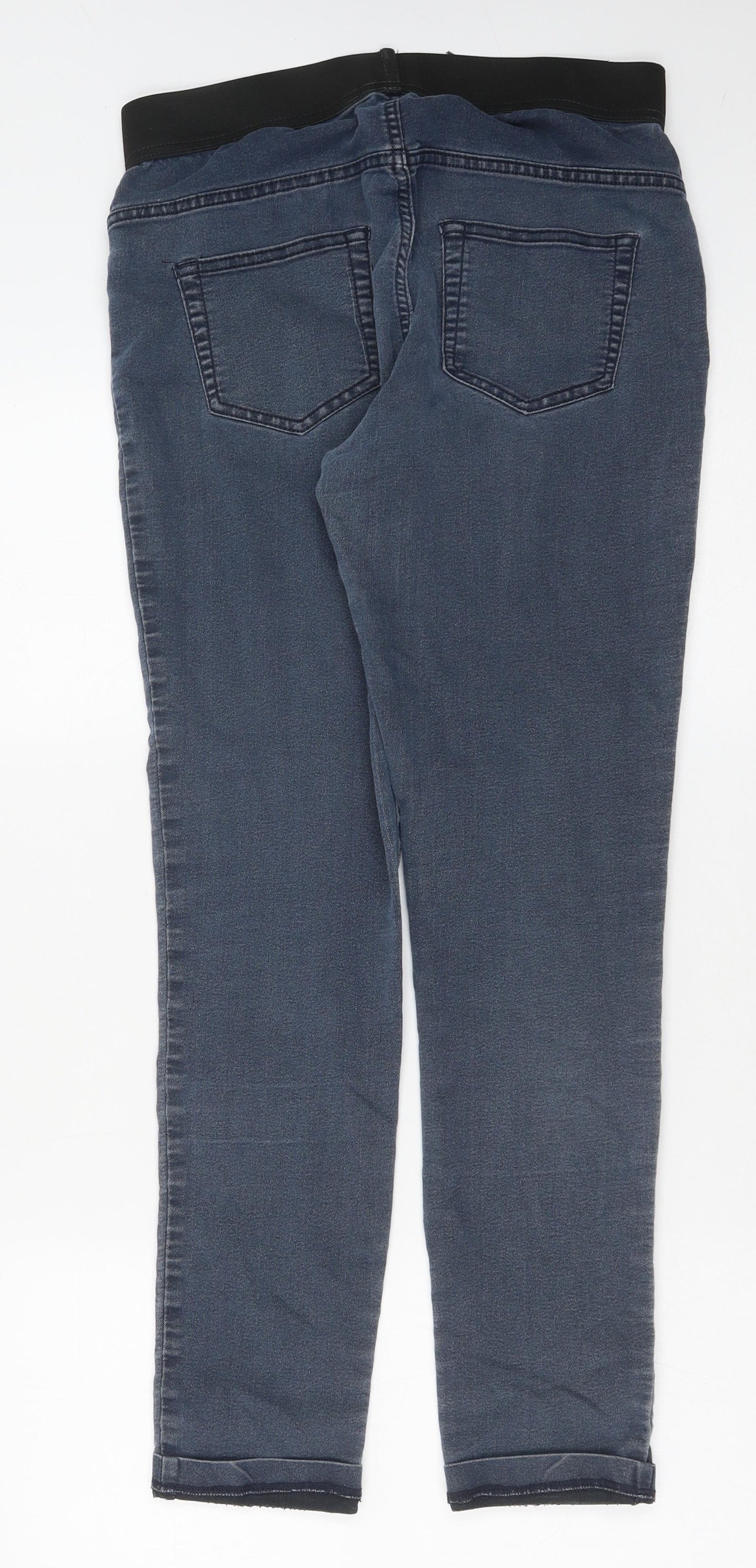 Marks and Spencer Womens Blue Cotton Jegging Jeans Size 12 L29 in Regular