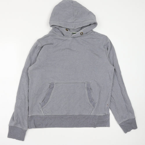 Johnnie B Mens Grey Cotton Pullover Hoodie Size L