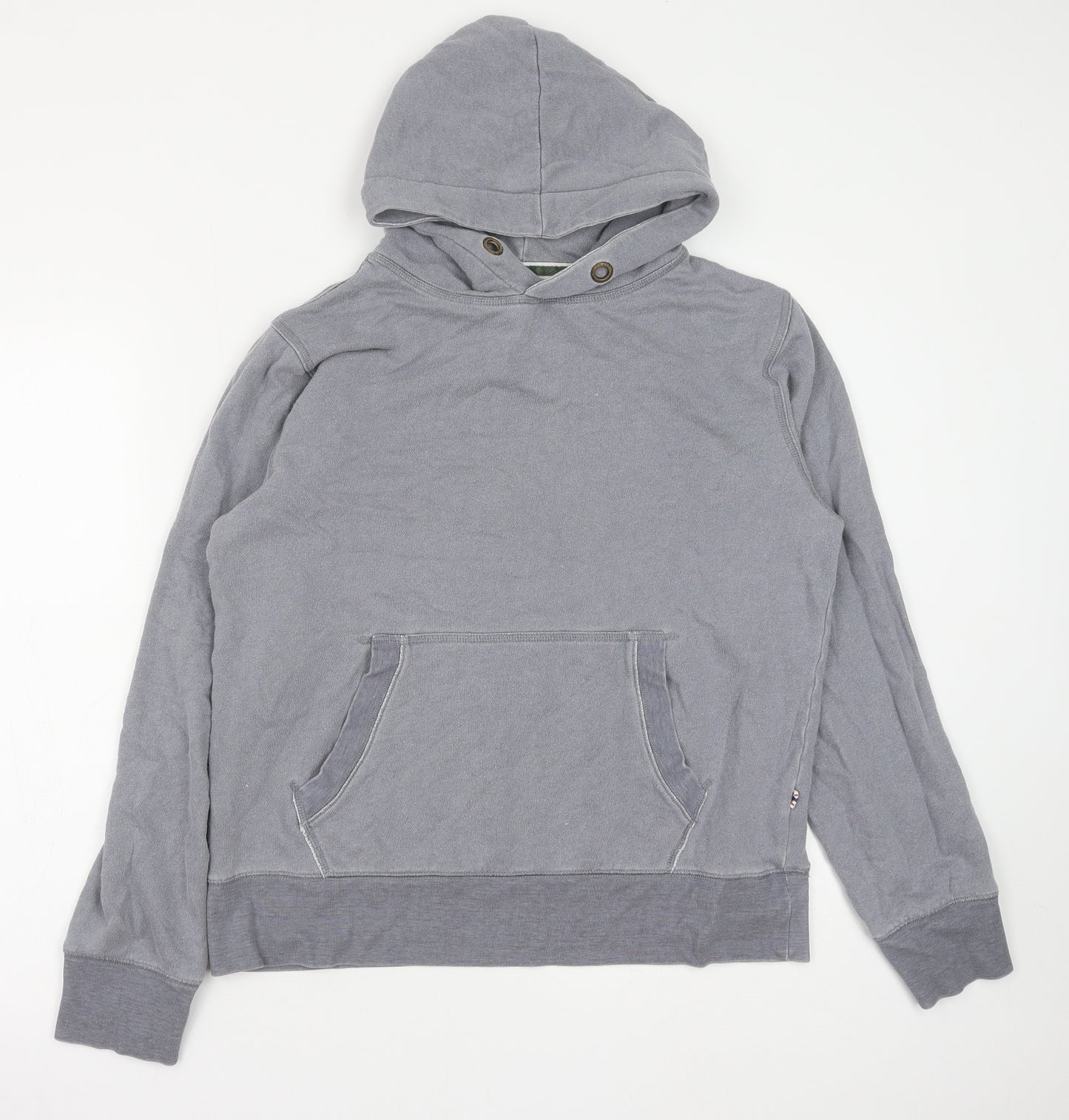 Johnnie B Mens Grey Cotton Pullover Hoodie Size L