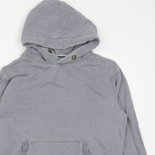 Johnnie B Mens Grey Cotton Pullover Hoodie Size L