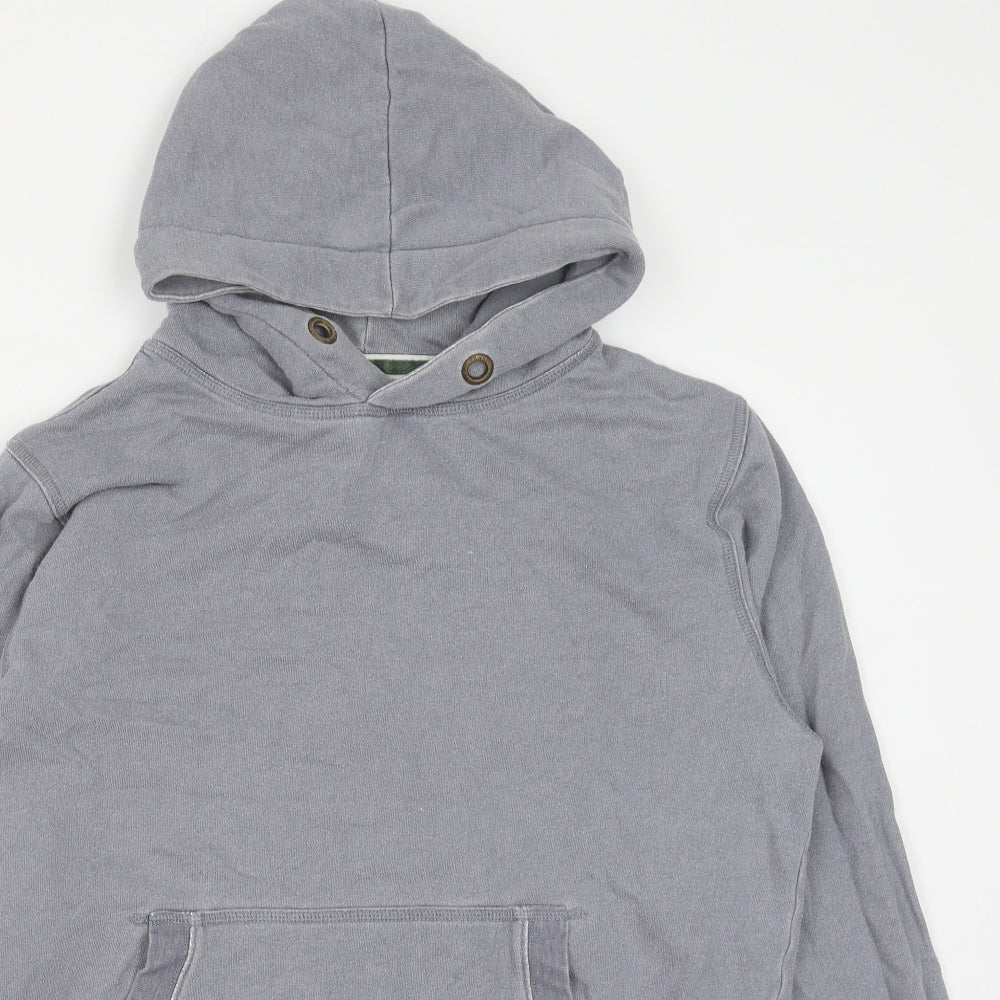 Johnnie B Mens Grey Cotton Pullover Hoodie Size L