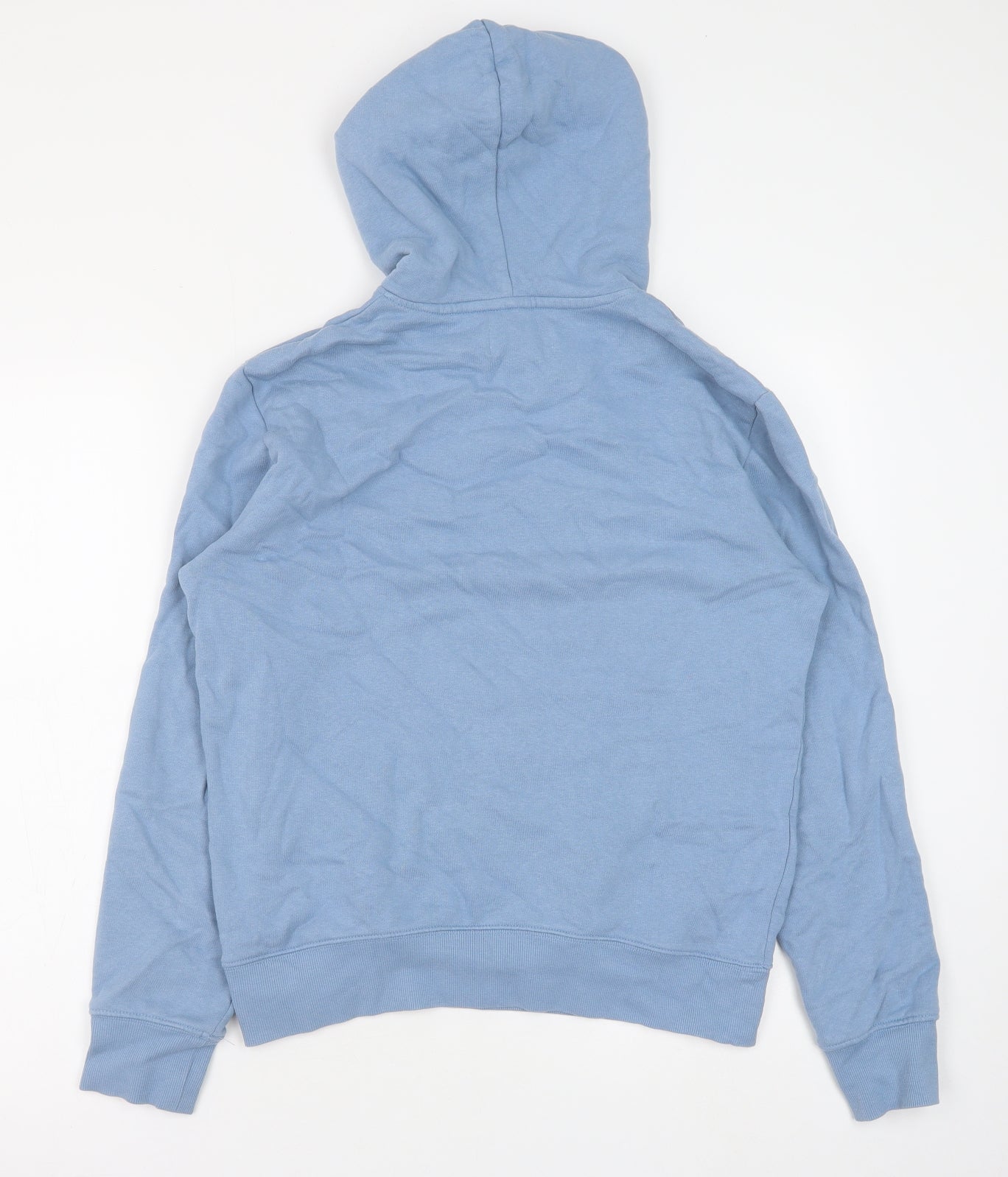 Marks and Spencer Mens Blue Cotton Pullover Hoodie Size S