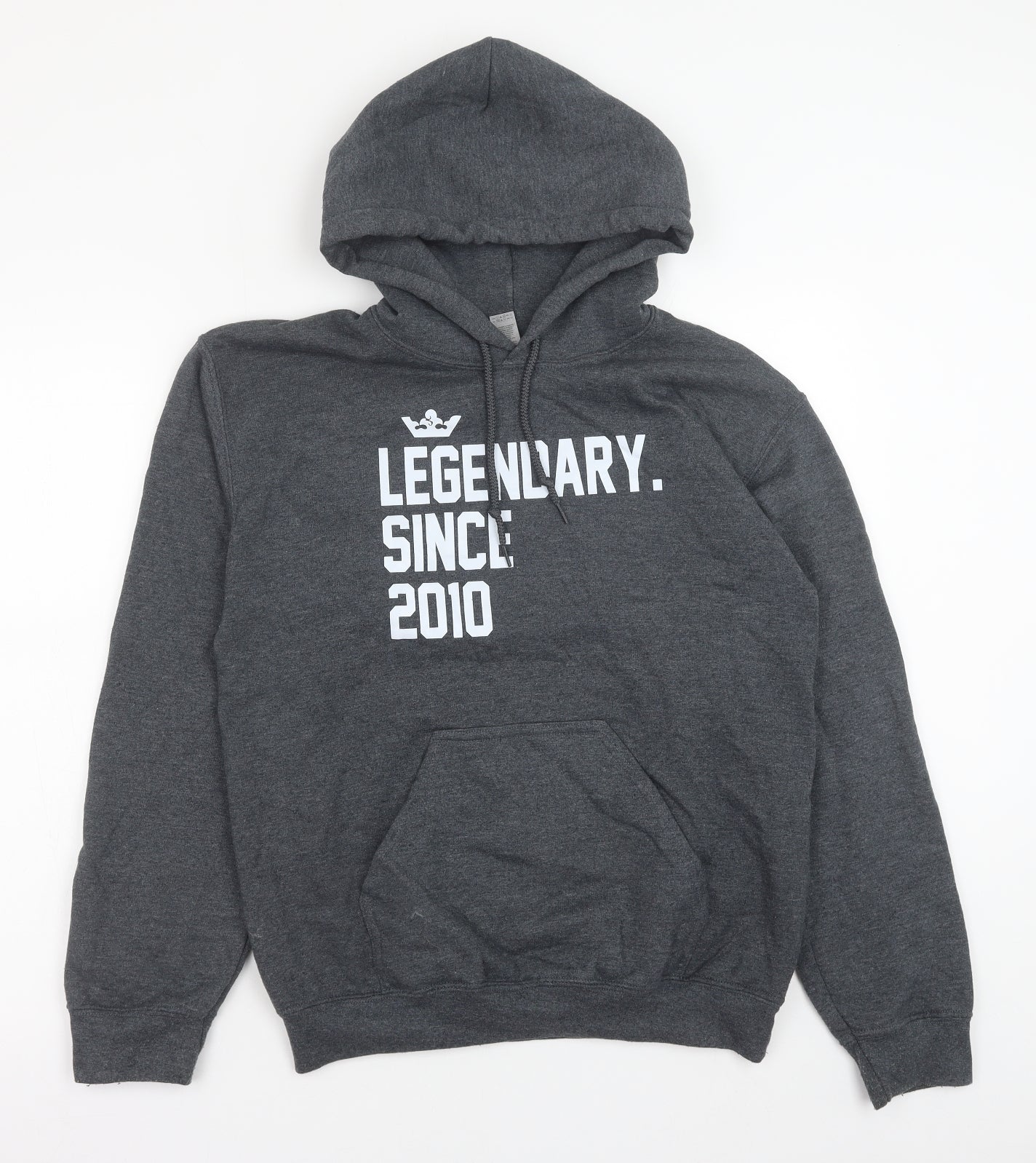 Gildan Mens Grey Cotton Pullover Hoodie Size S - Legendary. Since 2010