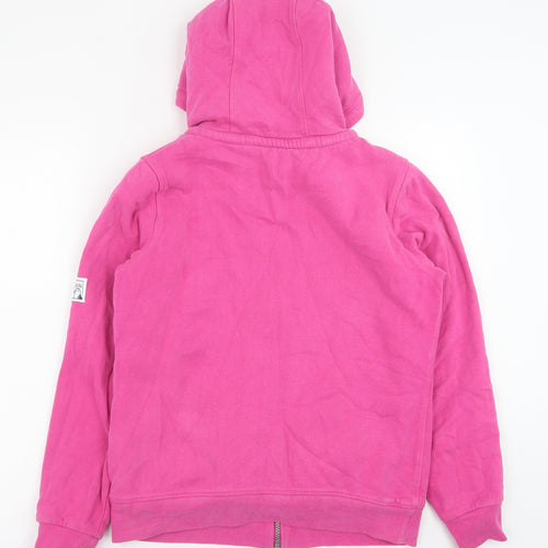 Lazy Jacks Womens Pink Cotton Full Zip Hoodie Size M Zip